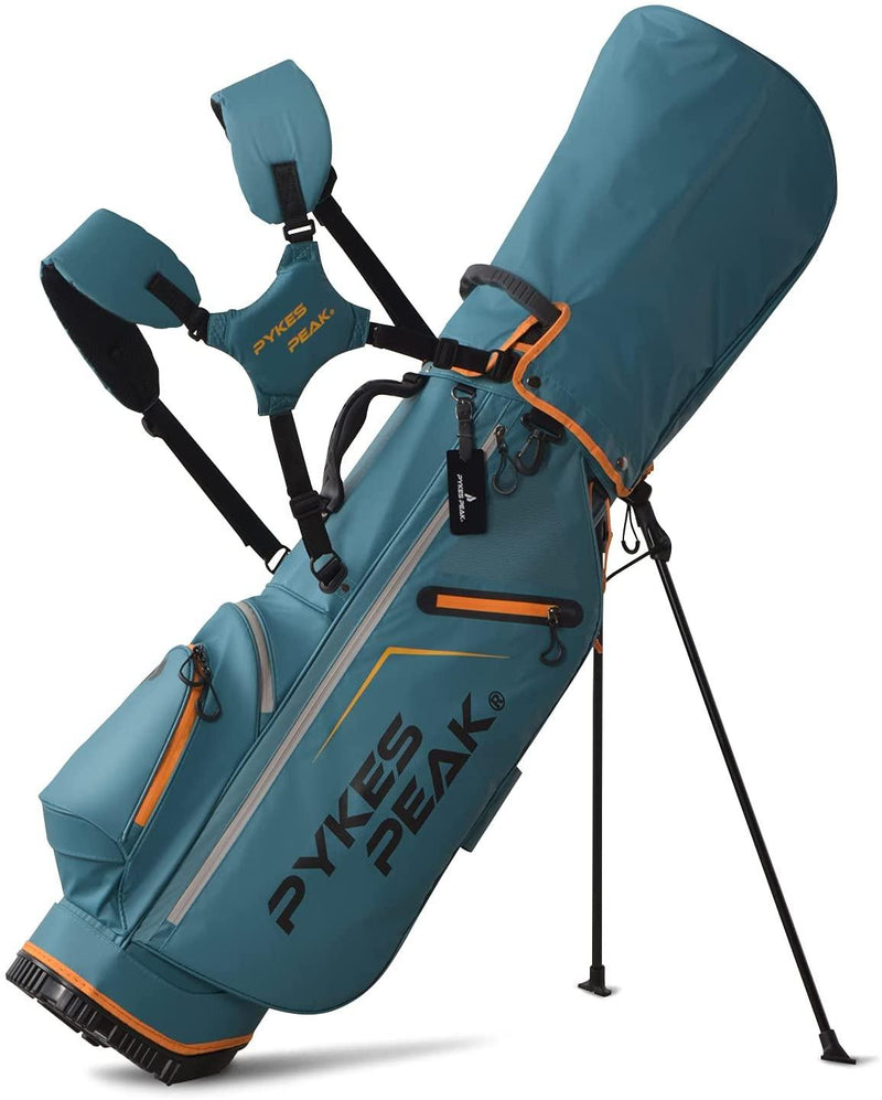 PYKES PEAK ゴルフ キャディバッグ スタンド式 2.4kg 9.0型 5分割口枠 【COOL SERIES】 - PYKES PEAK