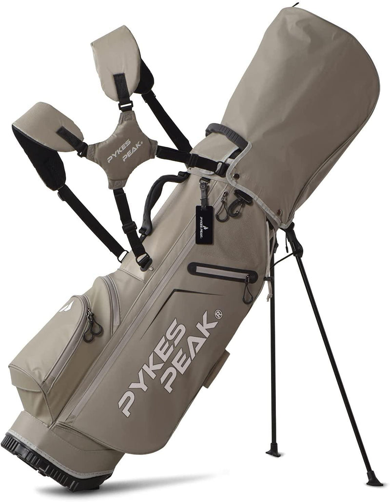PYKES PEAK ゴルフ キャディバッグ スタンド式 2.4kg 9.0型 5分割口枠 【COOL SERIES】 - PYKES PEAK
