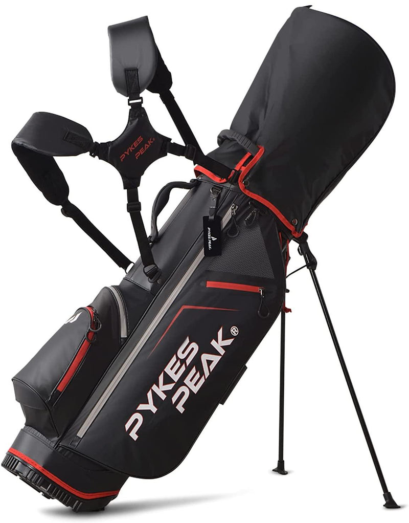 PYKES PEAK ゴルフ キャディバッグ スタンド式 2.4kg 9.0型 5分割口枠 【COOL SERIES】 - PYKES PEAK