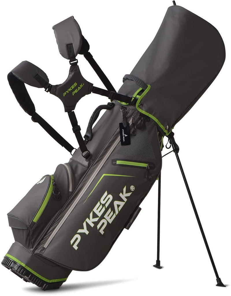 PYKES PEAK ゴルフ キャディバッグ スタンド式 2.4kg 9.0型 5分割口枠 【COOL SERIES】 - PYKES PEAK